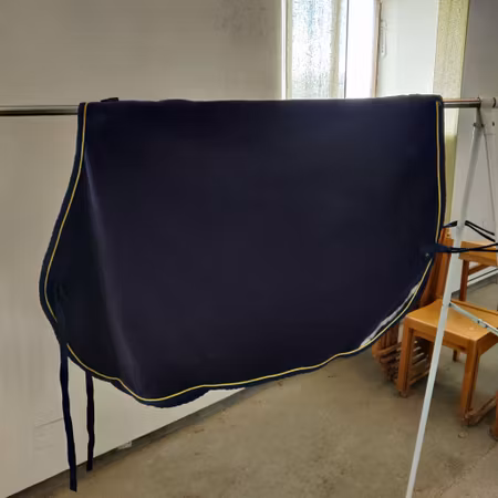 Blått ländtäcke fleece FULL