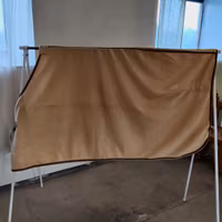 Ljusbrunt fleecetäcke 135 cm