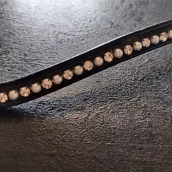 Svart pannband med bling COB