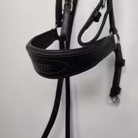Svart träns med remontgrimma COB
