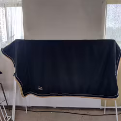Grönt fleecetäcke med halvhals 145 cm Jacson
