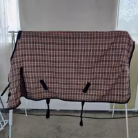 Rutigt bomullstäcke 145 cm