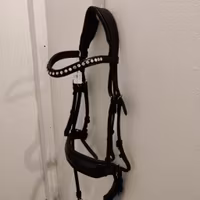 Svart kandar med bling och lack PONNY