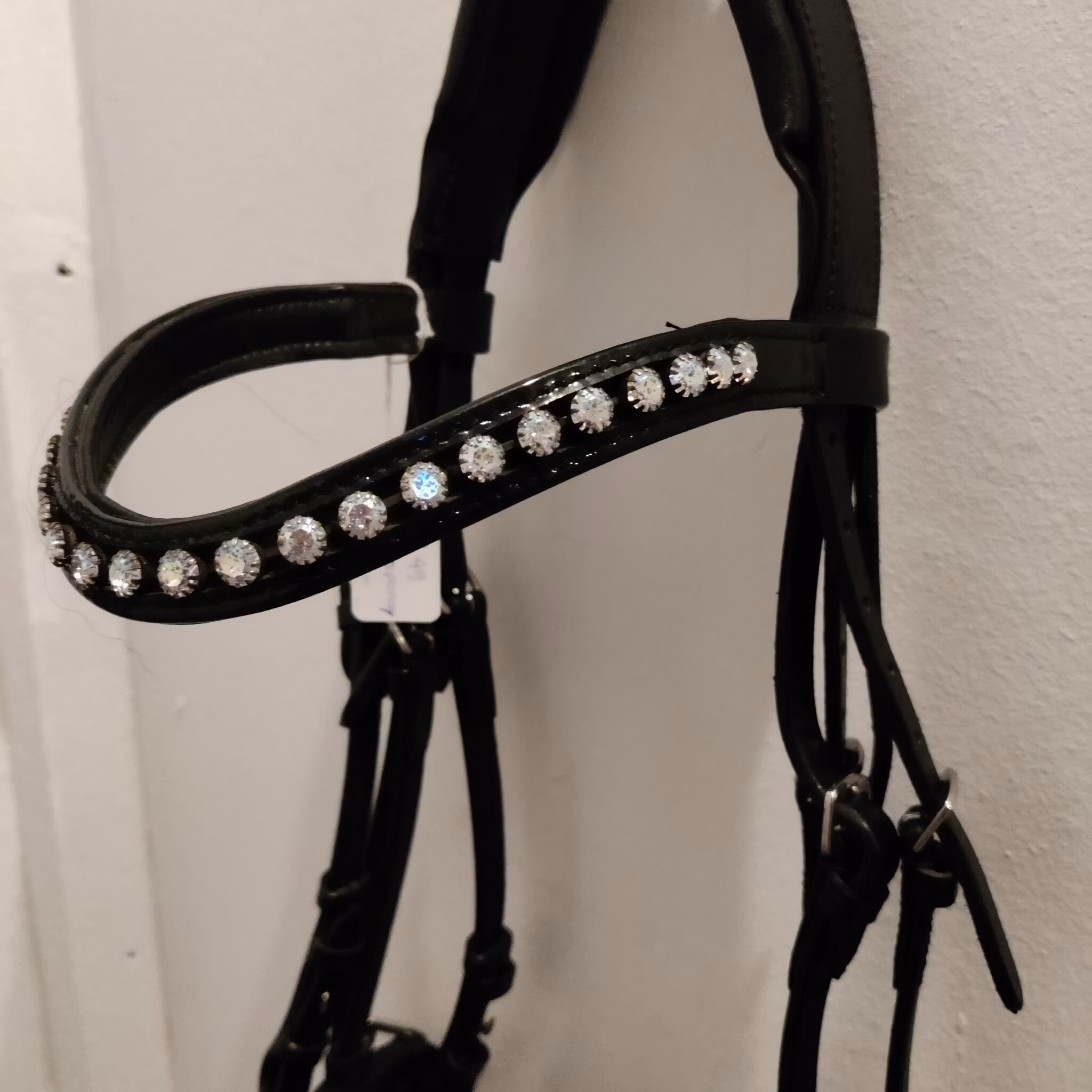 Svart kandar med bling och lack PONNY