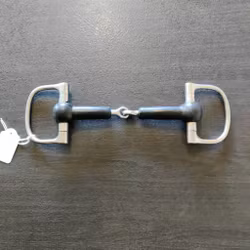 Ledat gummibett med d-ringar 14 cm