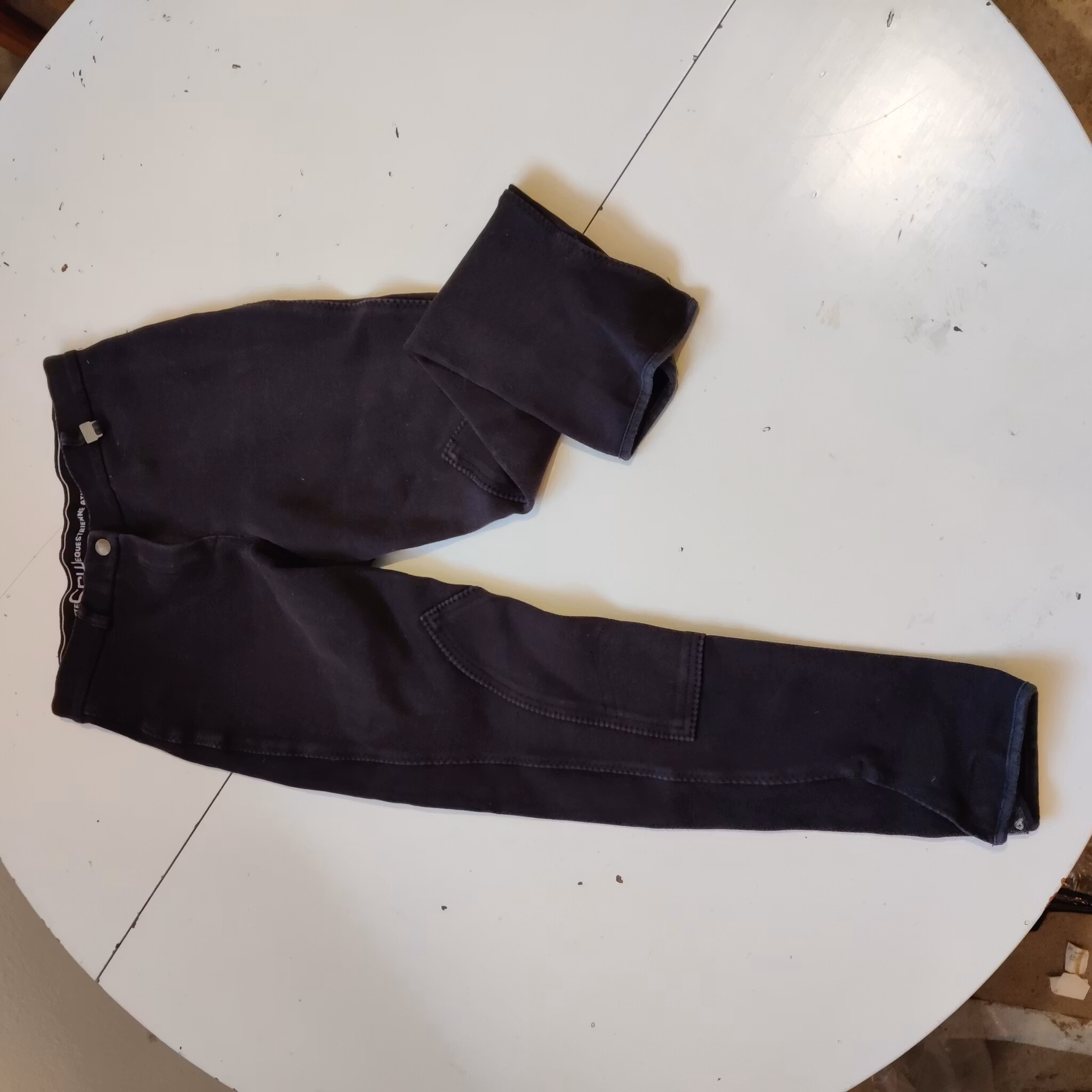 Svarta tygskodda ridbyxor strl 36 CRW