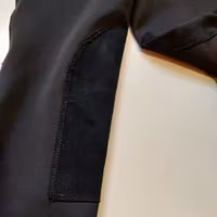 Svarta ridtights med knäskoning. Fleecefodrade strl 140 CRW