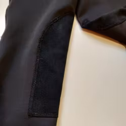 Svarta ridtights med knäskoning. Fleecefodrade strl 140 CRW