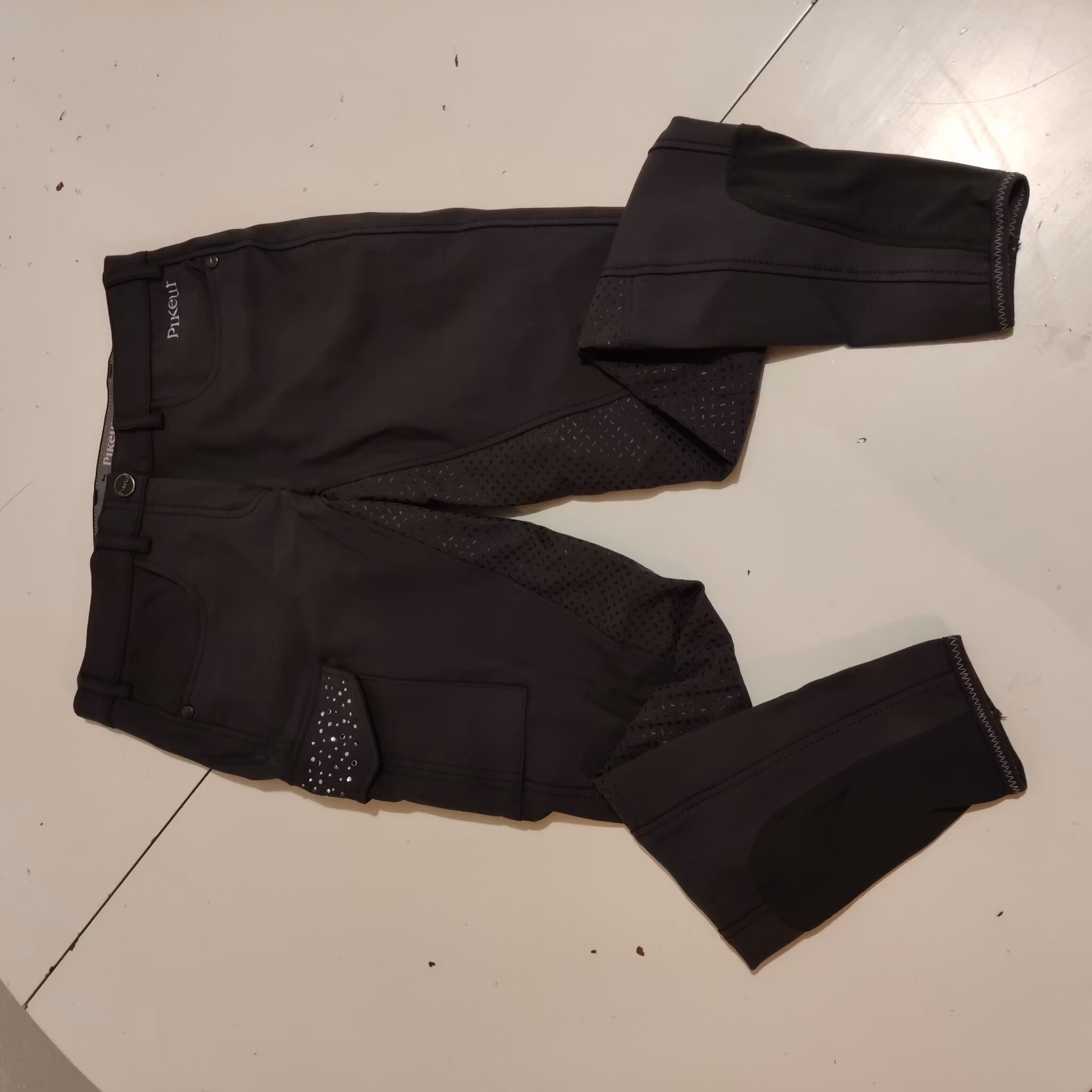 Grå ridbyxor med helgrip strl 36 PIKEUR