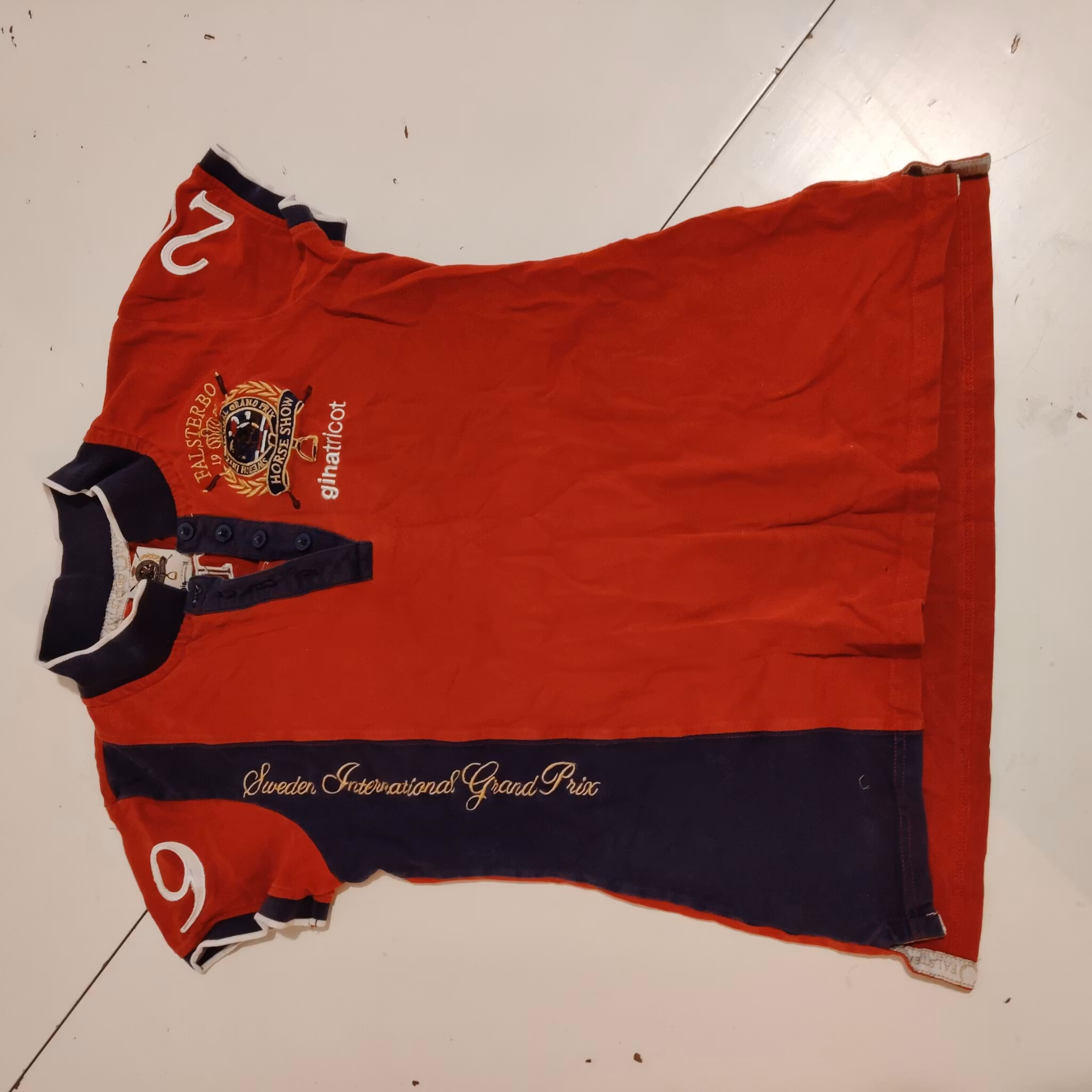 Röd pikétröja Falsterbo Medium