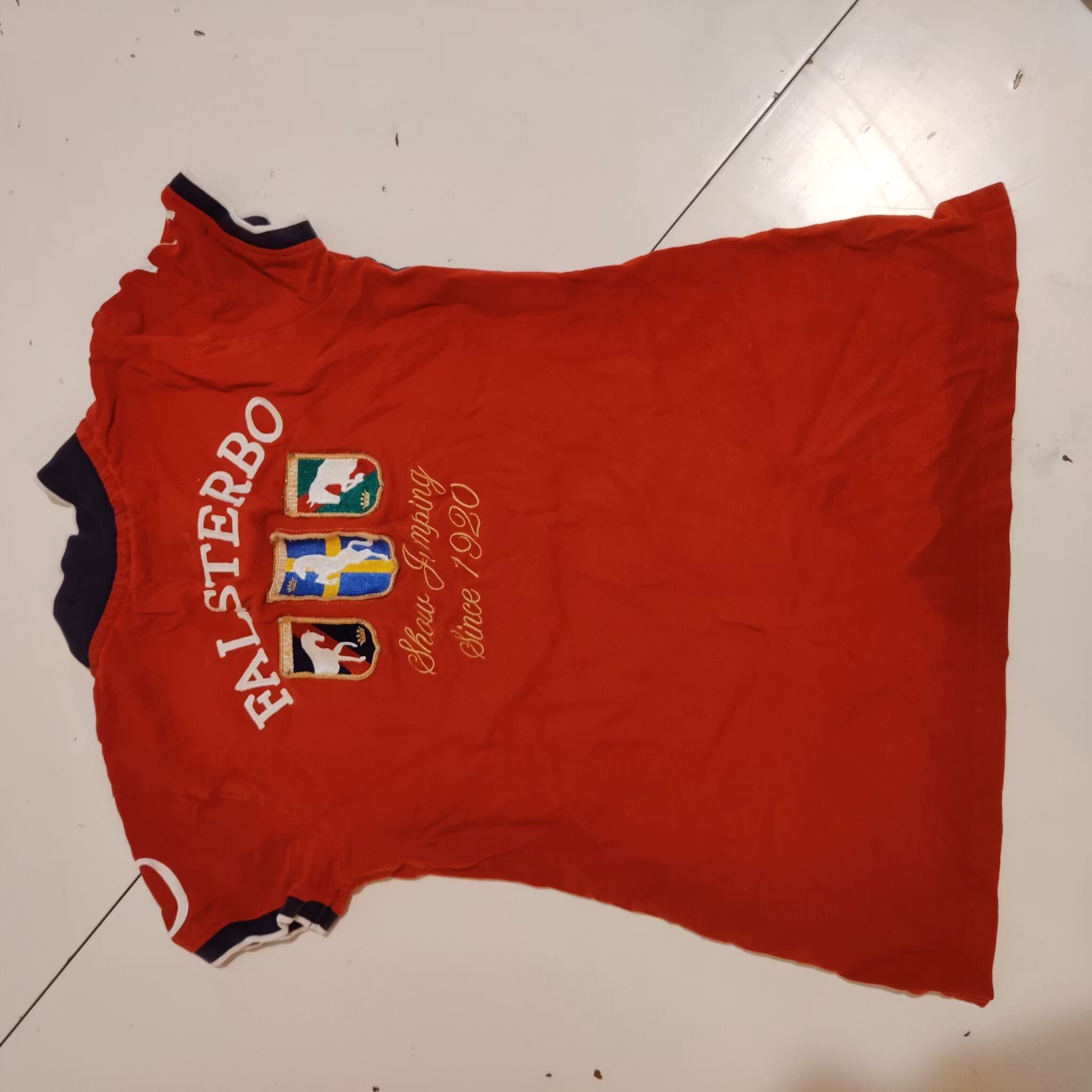 Röd pikétröja Falsterbo Medium