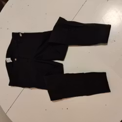 Mörkblå ridbyxor med tygskoning strl 36