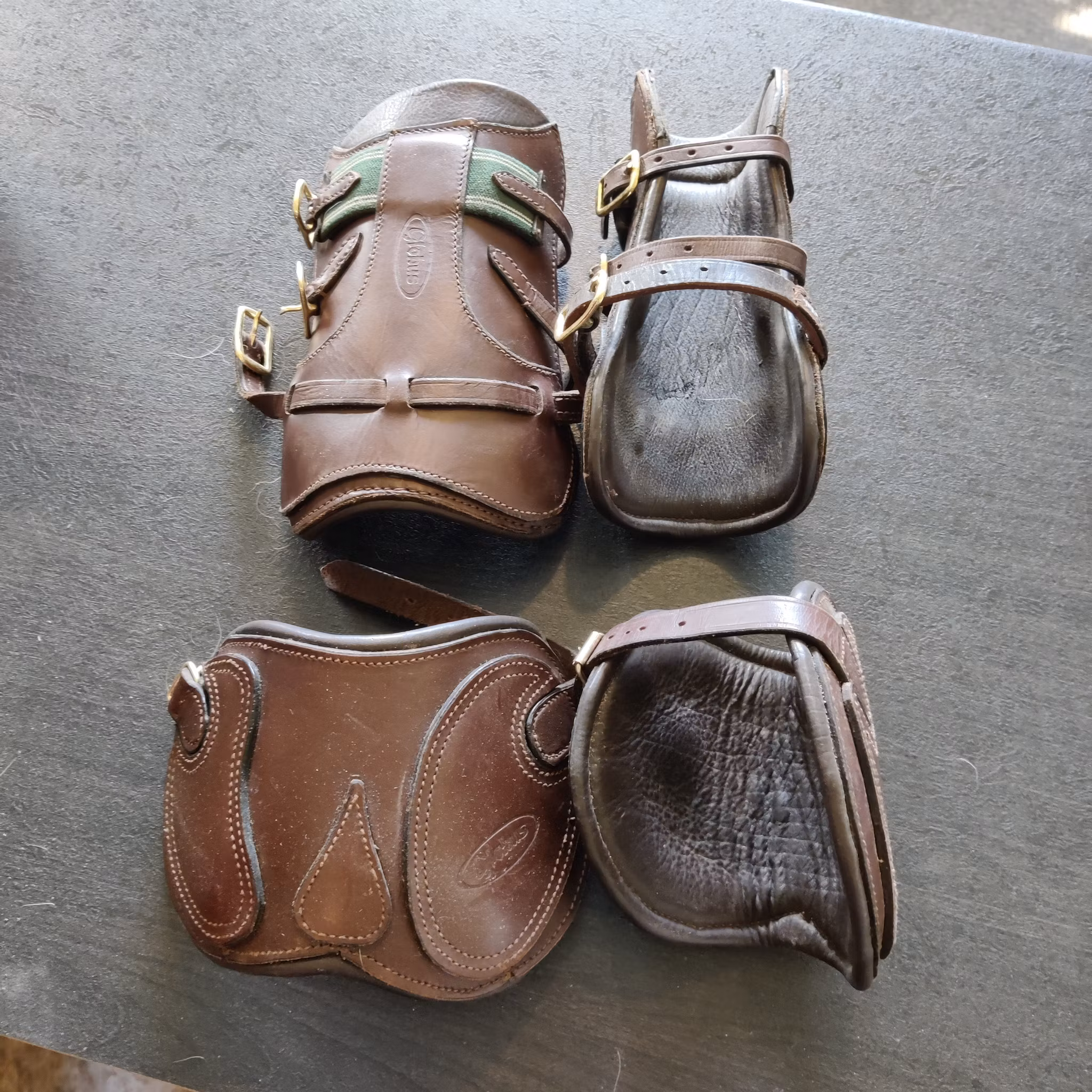 Bruna senskydd och kotskydd Globus COB