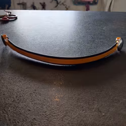 Gult pannband biothane Zilco 40 cm/COB