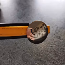 Gult pannband biothane Zilco 40 cm/COB