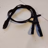 Svarta vävribbtyglar PONNY