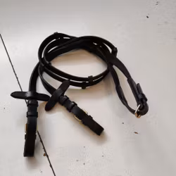 Svarta vävribbtyglar PONNY