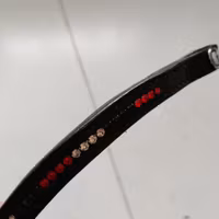 Svart pannband med bling 41 cm FULL