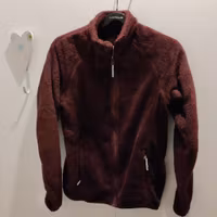 Vinröd fleecejacka 158/164 Rosetti