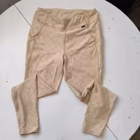 Ljusgula ridtights med knägrip JH Collection