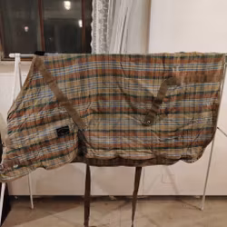 Rutigt bomullstäcke 135 cm