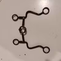 Stångbett med port 12 cm