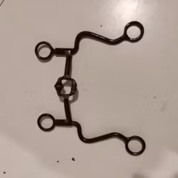 Stångbett med port 12 cm