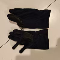 Blå fleecevantar LARGE