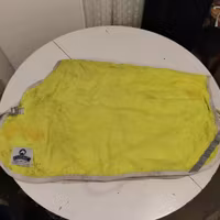 Gult reflexländtäcke med teddyfoder FULL