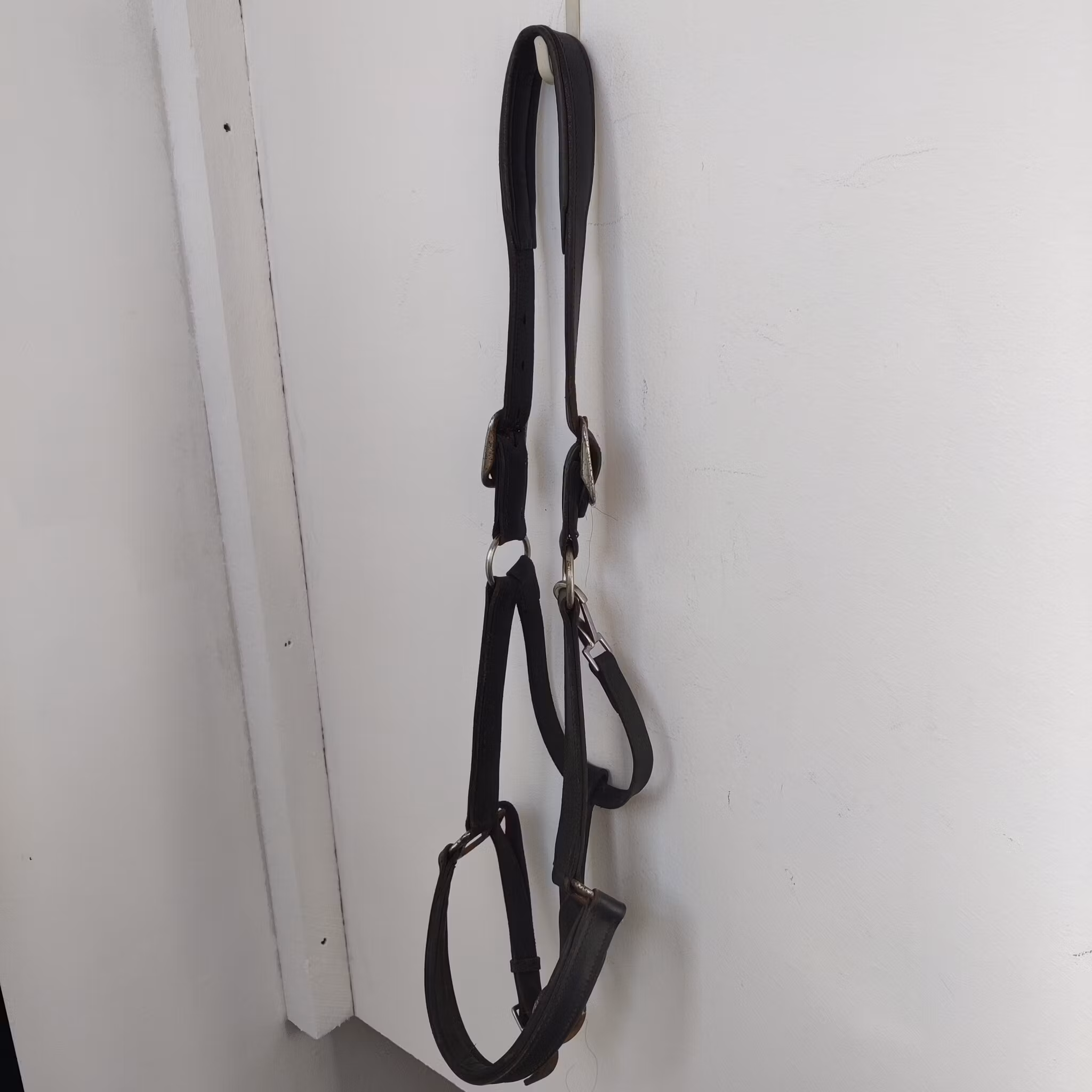 Svart lädergrimma Fairfield FULL