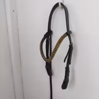 Svart huvudlag med blingpannband Cheetak COB