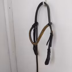 Svart huvudlag med blingpannband Cheetak COB