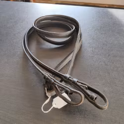 Svarta lädertyglar med infällda stoppar FULL