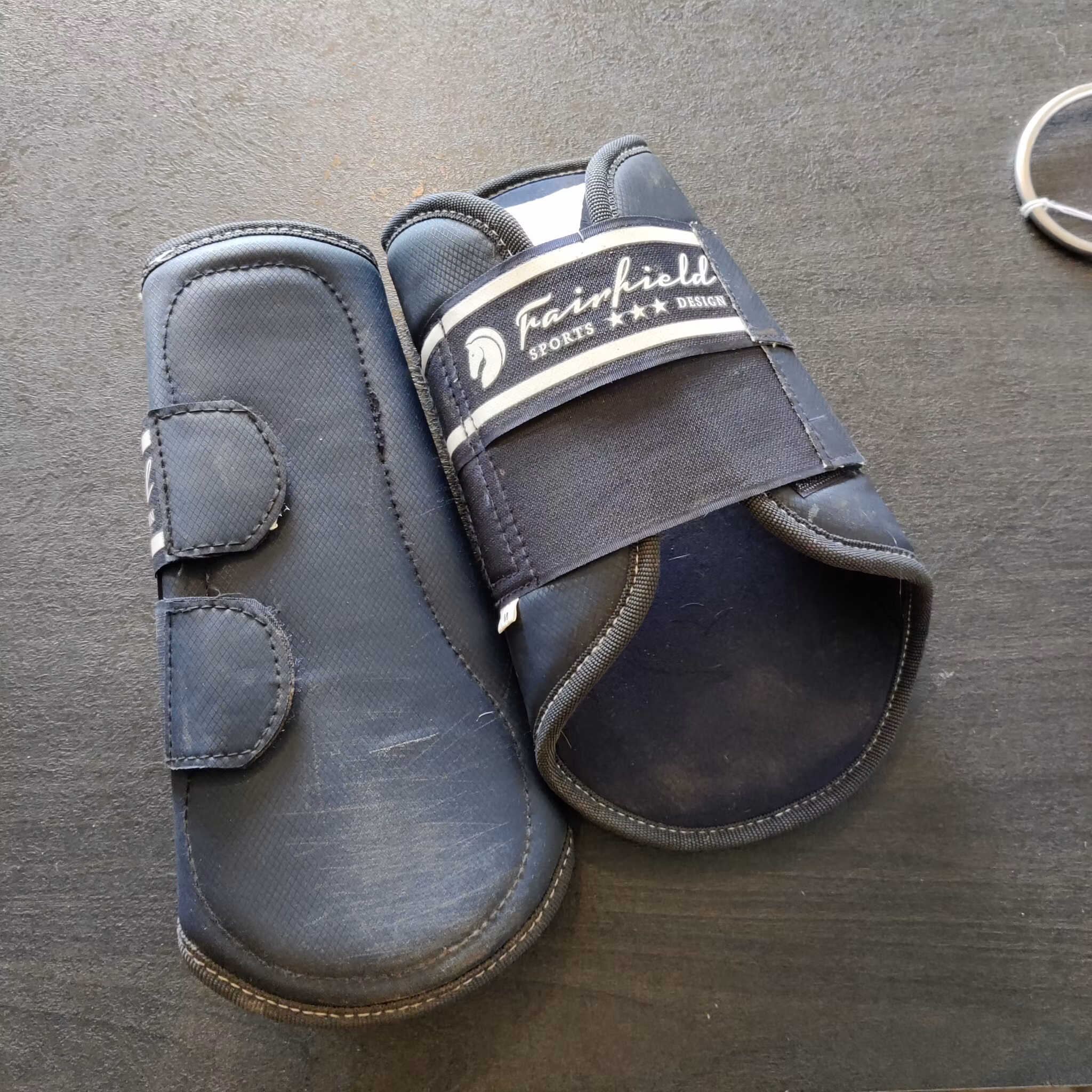 2 blå damasker Fairfield Medium