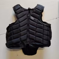 Svart säkerhetsväst strl 8 år Riders company