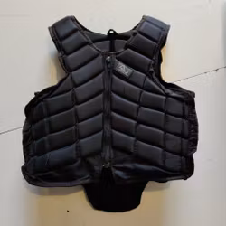 Svart säkerhetsväst strl 8 år Riders company