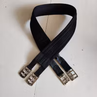 Svart sadelgjord 125 cm