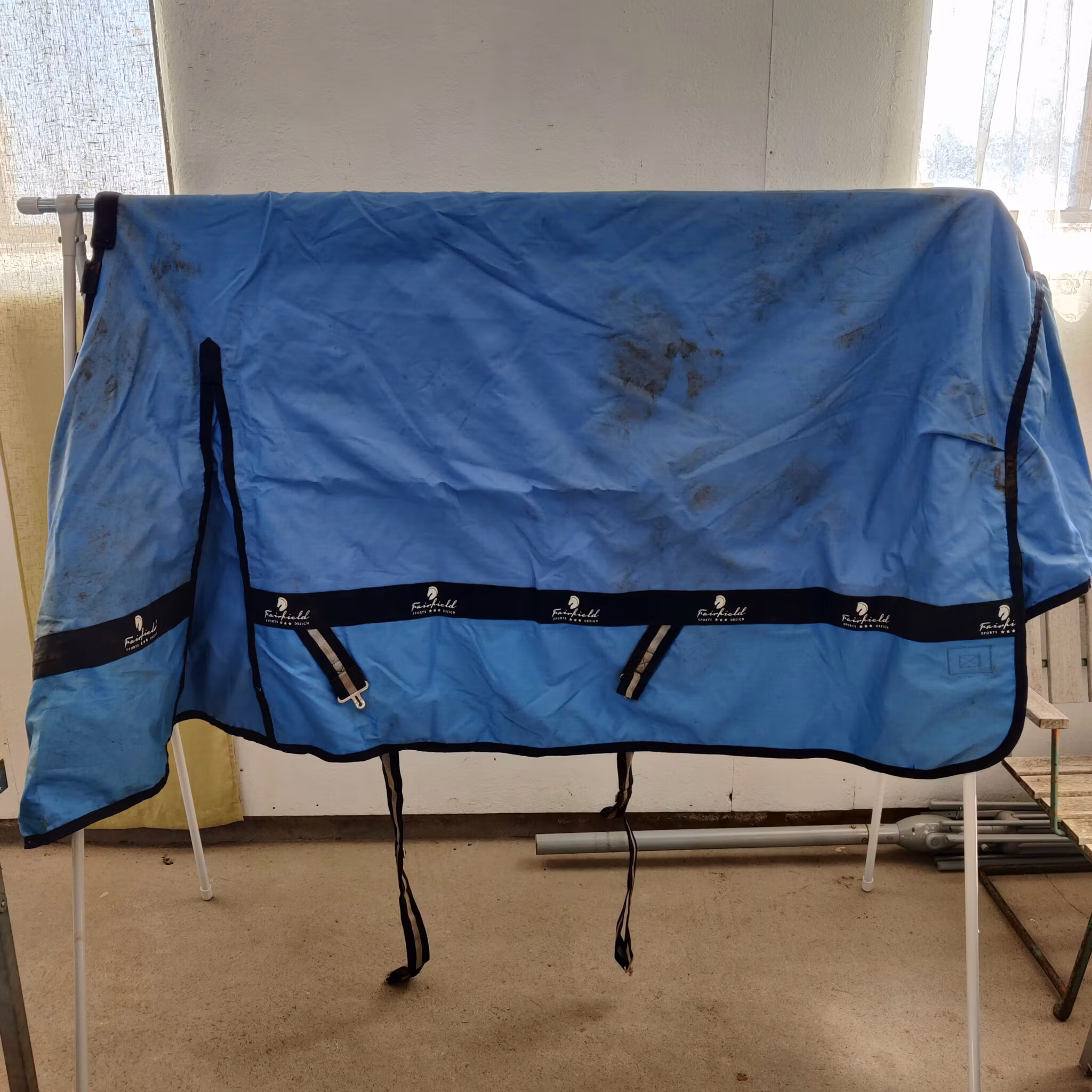 Blått regntäcke 155 cm 50 g Fairfield