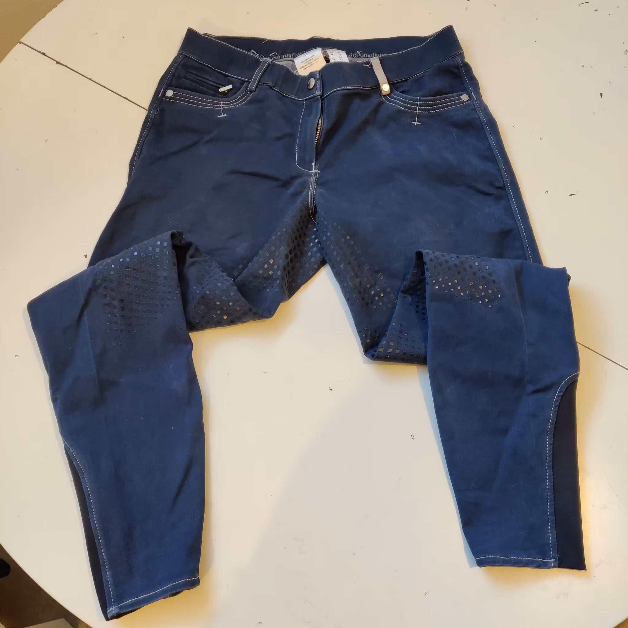 Blå ridbyxor med fullgrip  strl 40 Covalliero