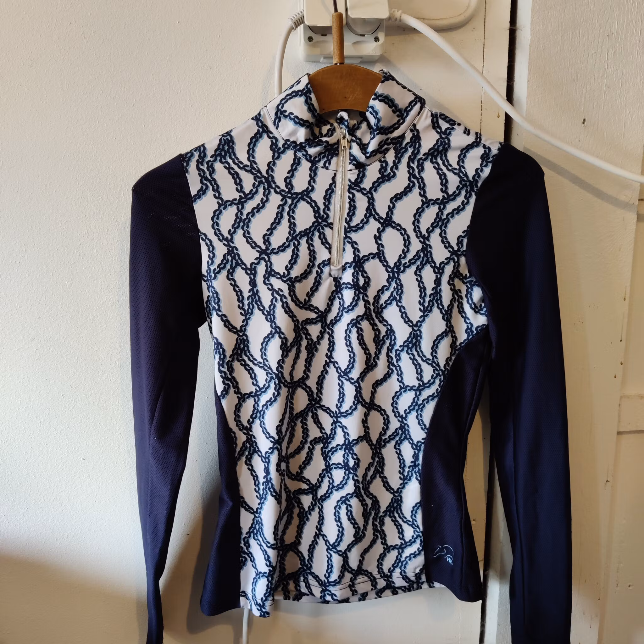 Mörkblå långärmad funktionstopp HKM XXS