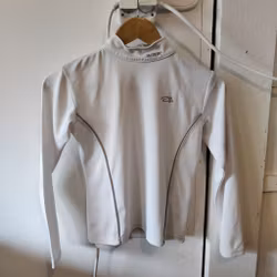 Vit långärmad funktionstopp 160 cl Jacson