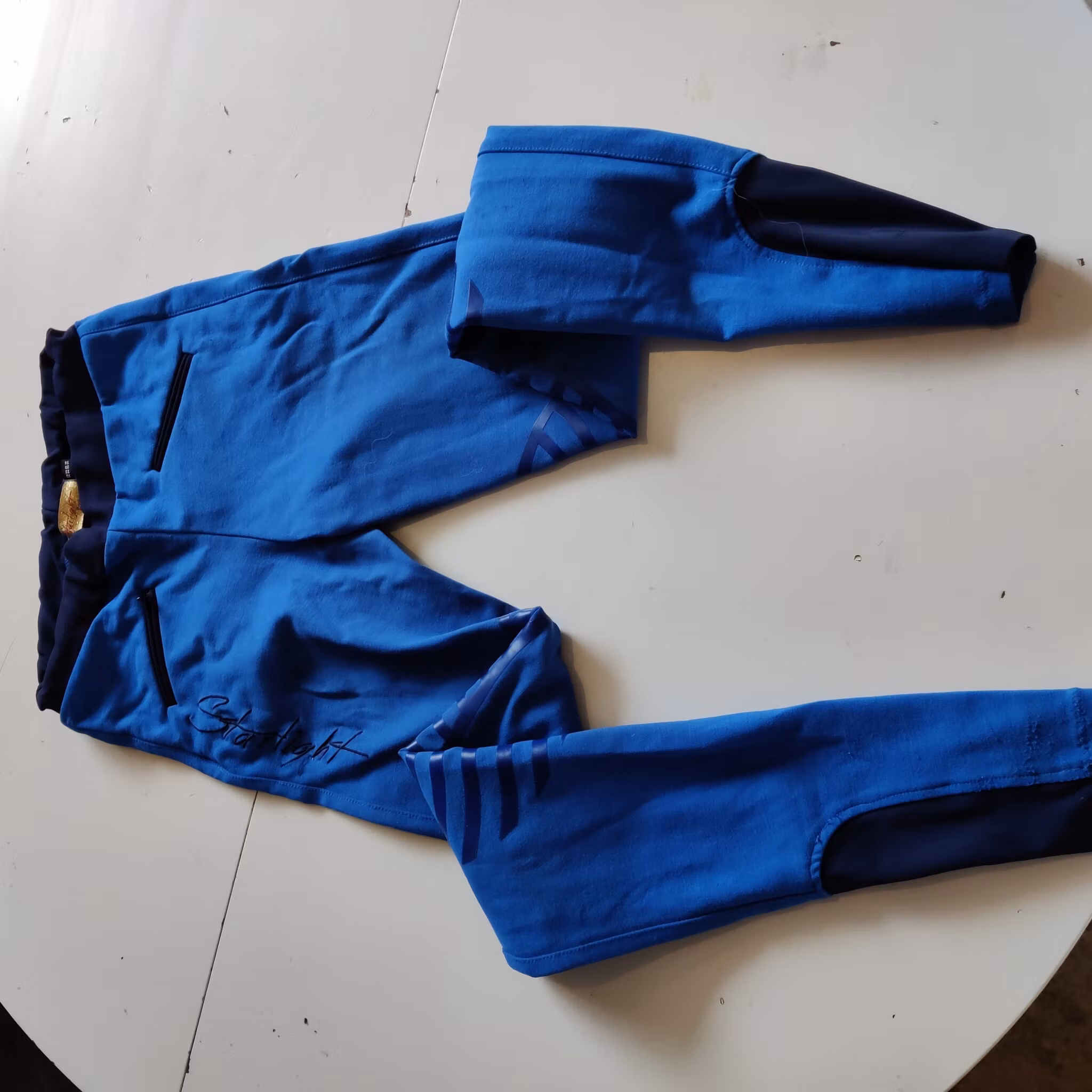 Blå ridtights med knägrip strl 32 Starlight