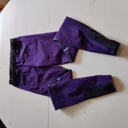 Lila ridtights med knägrip strl 32 Starlight