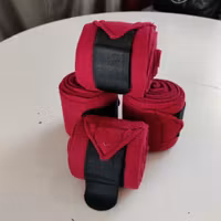4 vinröda fleecelindor