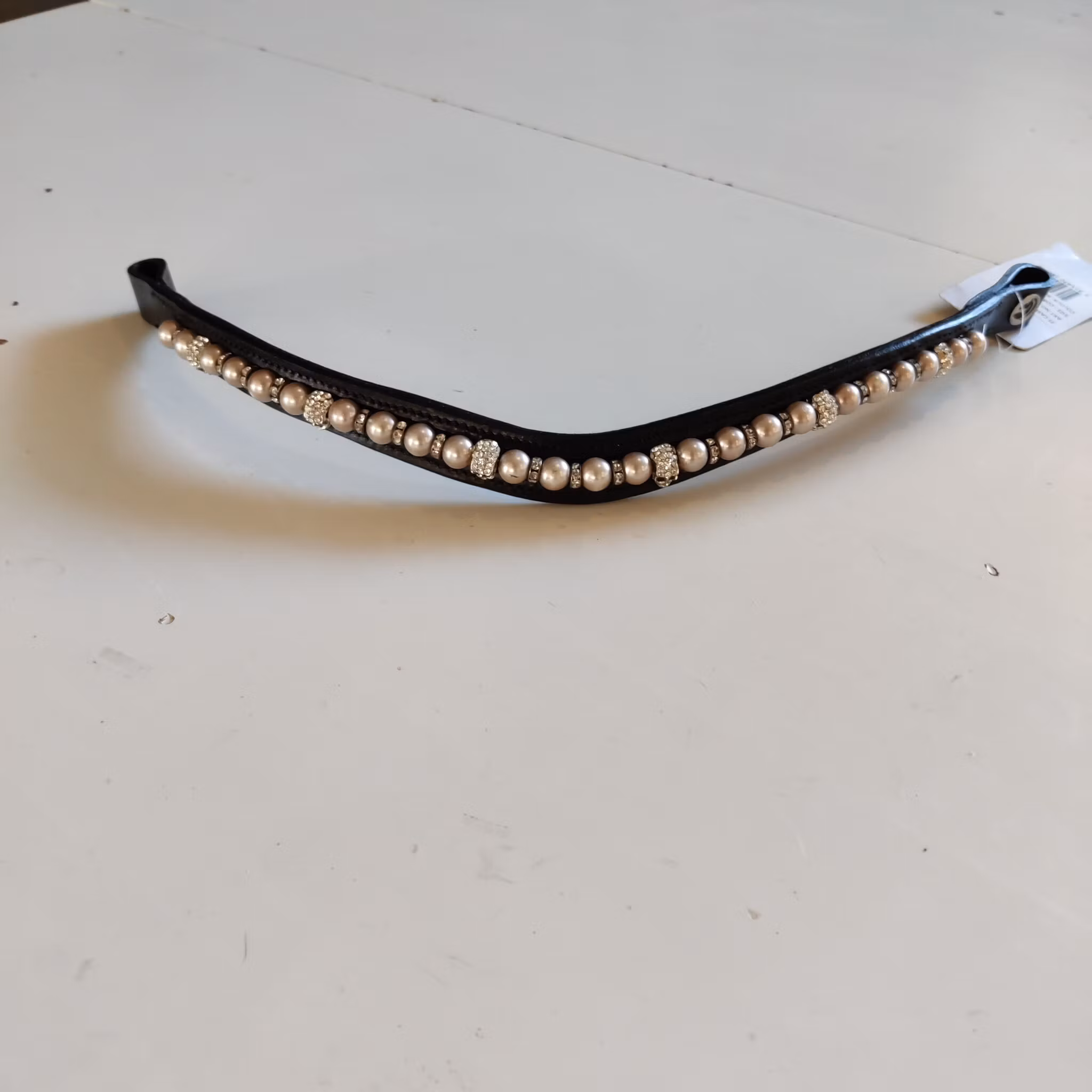 Svart pannband med bling Fairfield COB