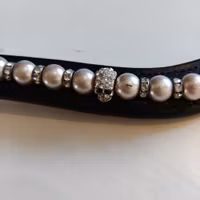 Svart pannband med bling Fairfield COB