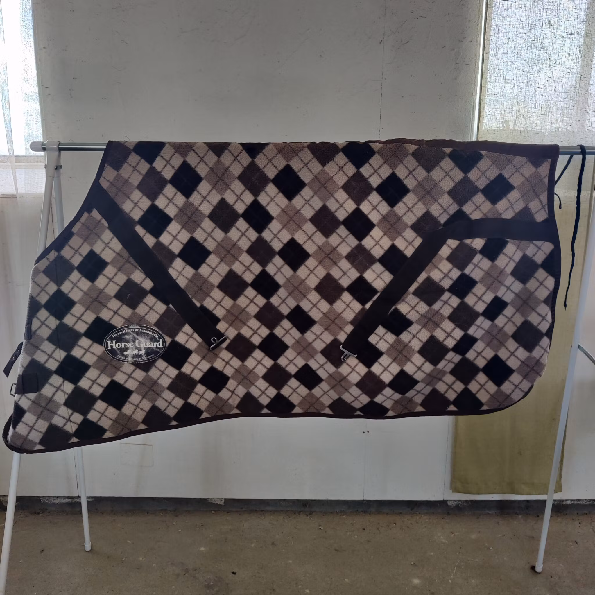 Brunrutigt fleecetäcke 115 cm Horse Guard