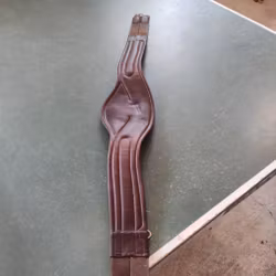 Brun anatomisk lädergjord 132 cm