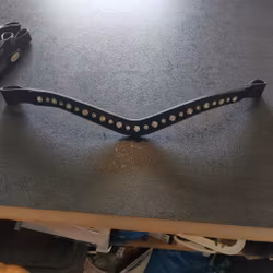 Svart pannband med bling FULL