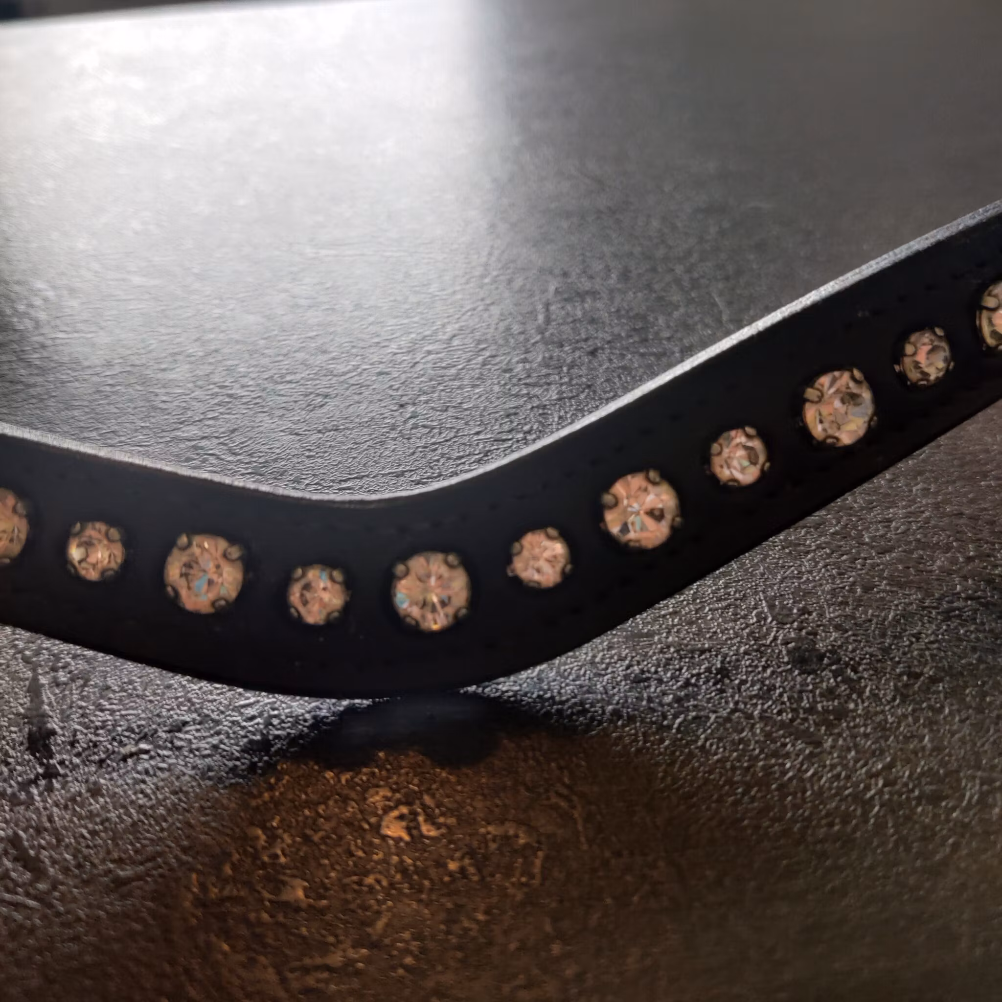 Svart pannband med bling FULL
